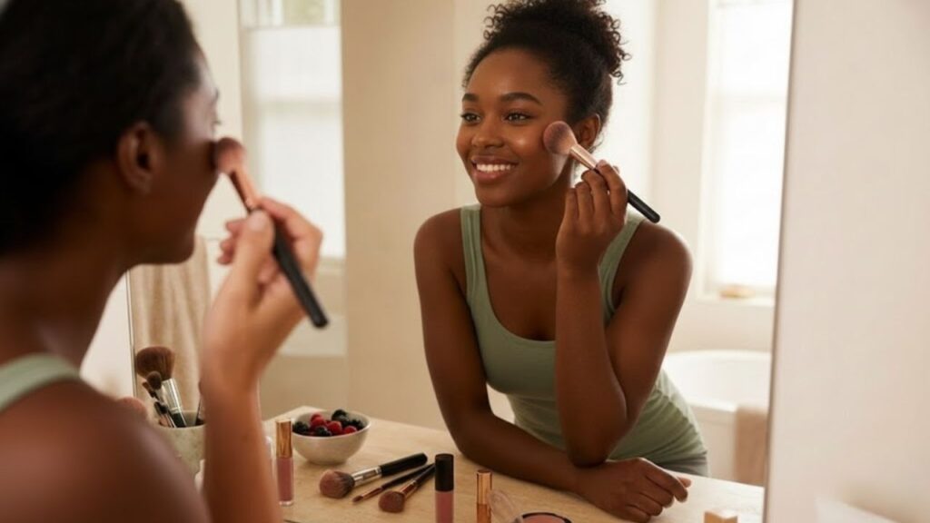 Blush Placement Technique