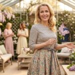 Gillian Anderson just mixed two of our favourite spring patterns to create a timeless and playful look