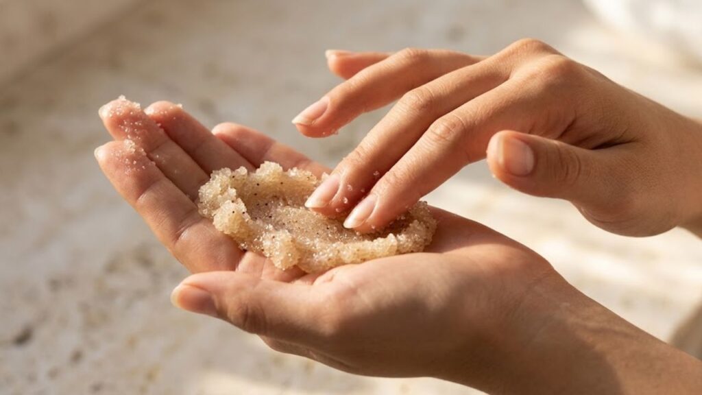 Use a Sugar Scrub the Right
