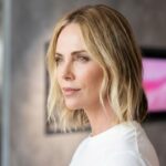 Like an ice cream manicure with a twist, Charlize Theron's lemon sorbet nails are ideal for spring